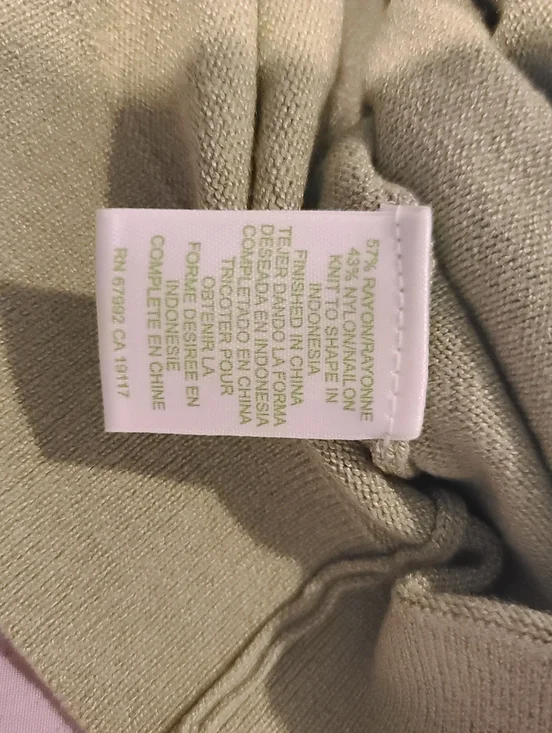 Sigrid Olsen Light Green Women's Sweater. W-82 - Picture 5 of 7